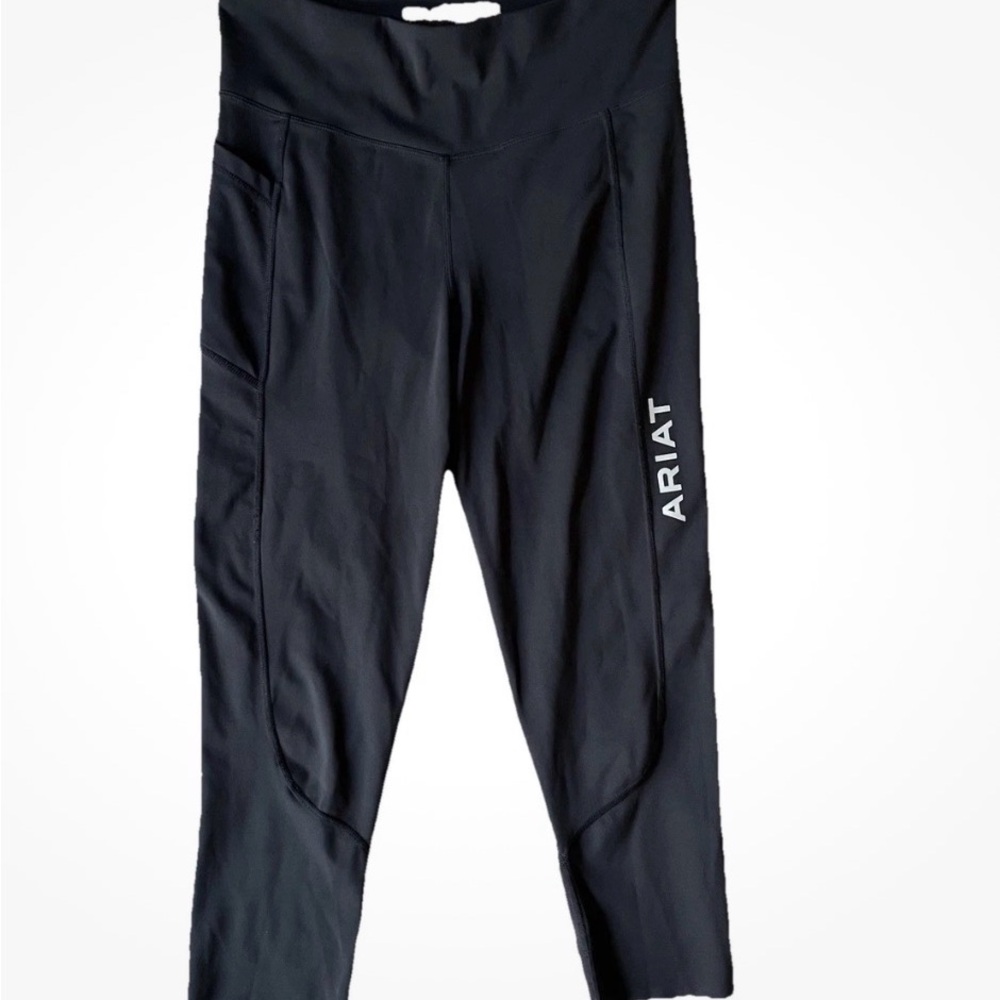 Ariat Black womens' Athletic Leggings with Side Logo